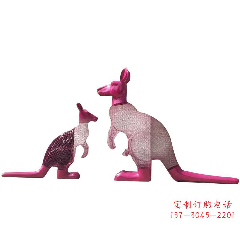 新乡不锈钢袋鼠雕塑——传承澳大利亚文化