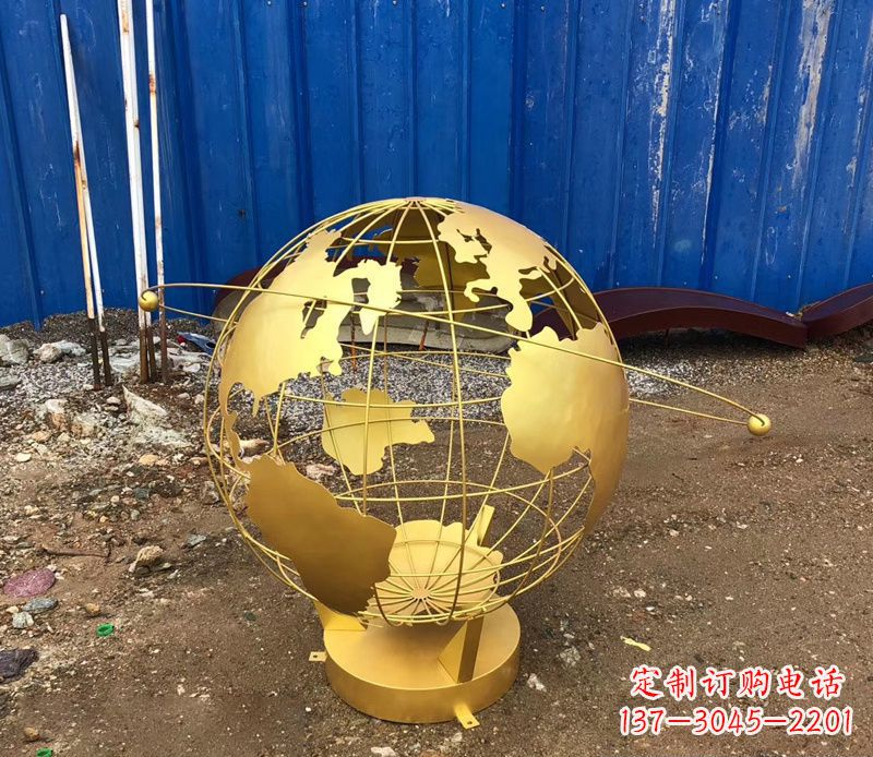 新乡精美不锈钢地球仪雕塑