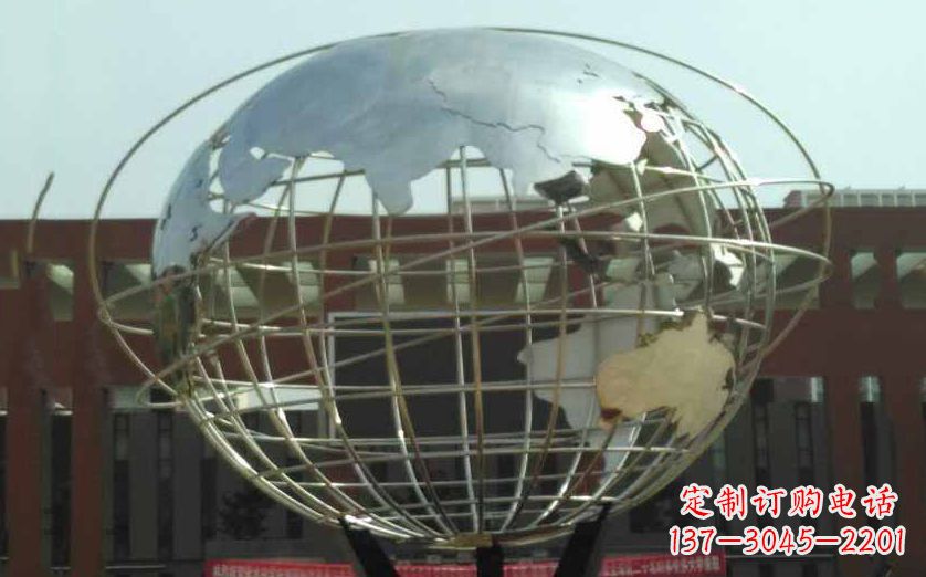 新乡不锈钢地球仪雕塑象征地球的美丽