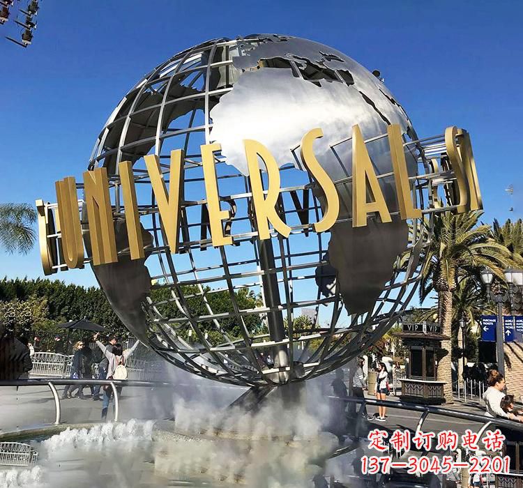 新乡不锈钢地球仪雕塑——精致的地球礼物