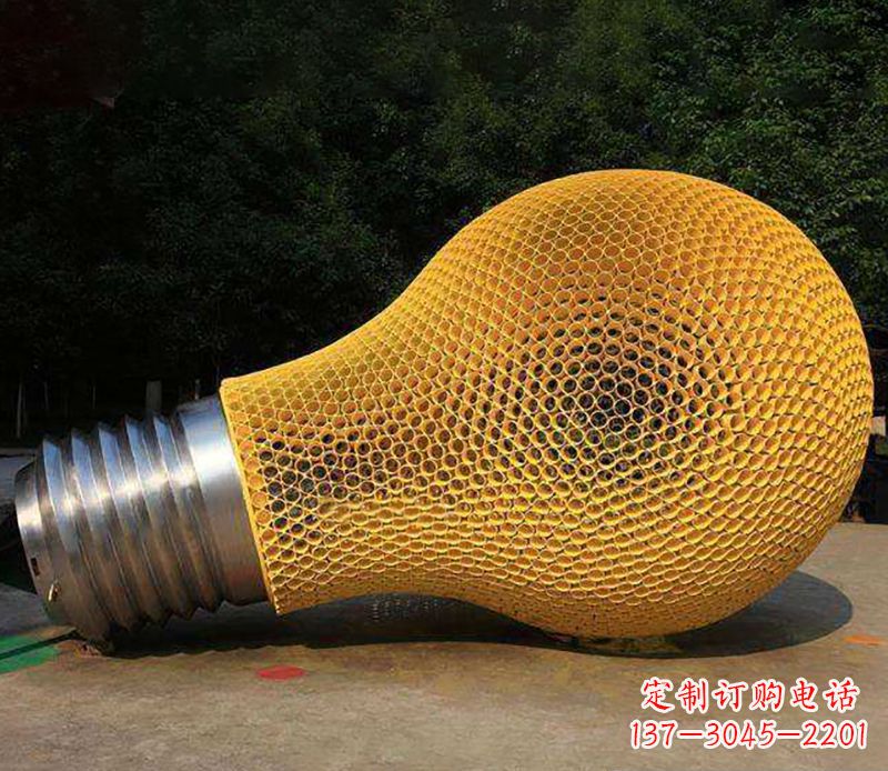新乡不锈钢灯泡景观雕塑