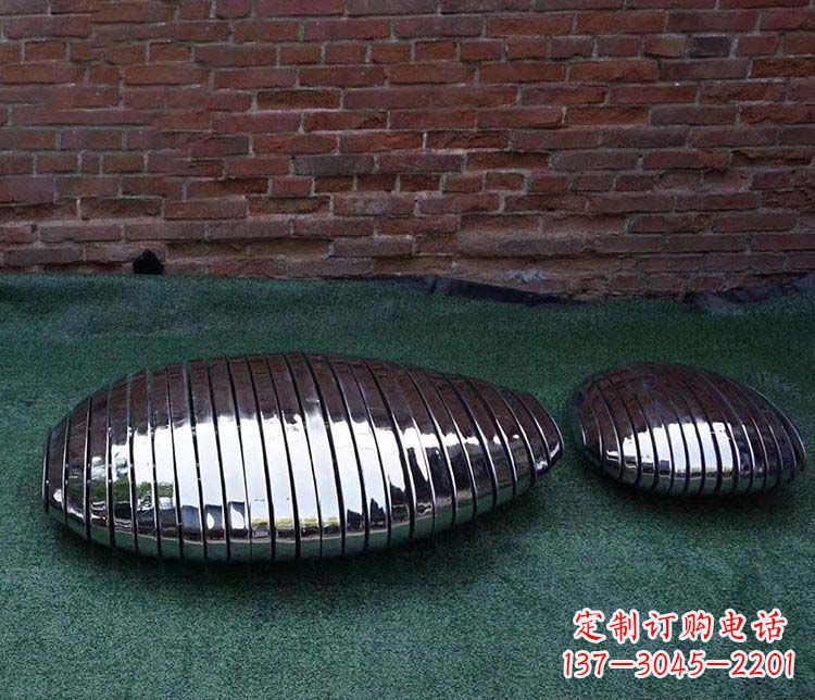 新乡不锈钢鹅卵石雕塑1