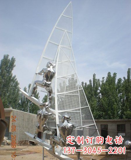 新乡不锈钢帆船雕塑