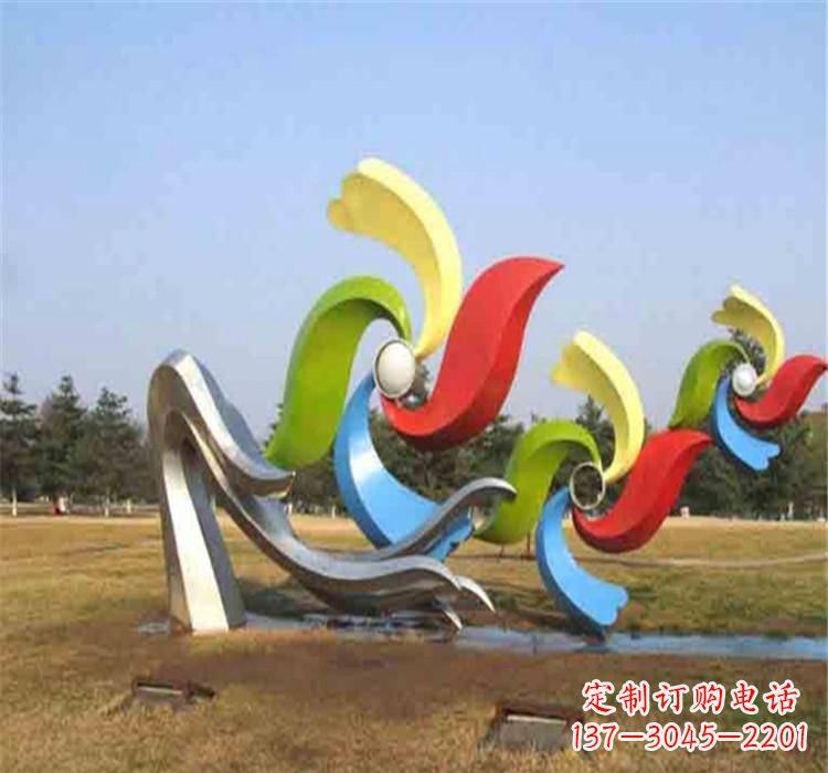 新乡不锈钢风车雕塑绚丽多彩的艺术精品