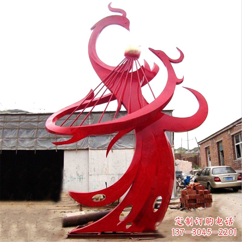新乡不锈钢凤凰雕塑绚丽多彩的艺术瑰宝