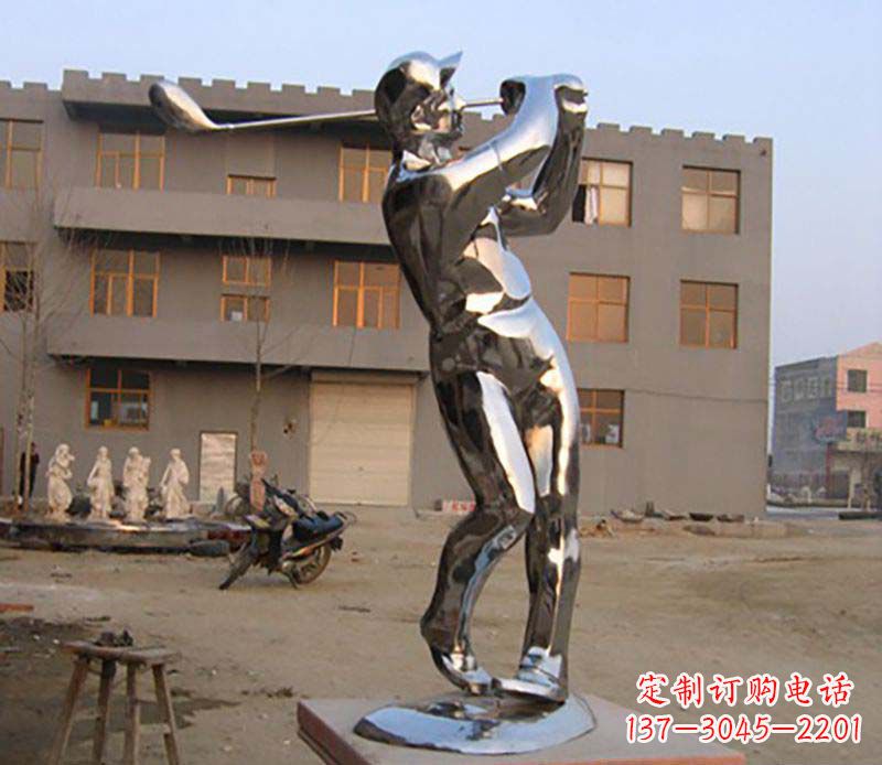 新乡高尔夫雕塑一种不锈钢制作的艺术品