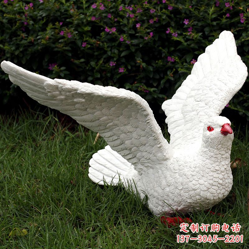 新乡不锈钢鸽子雕塑象征和平与美好