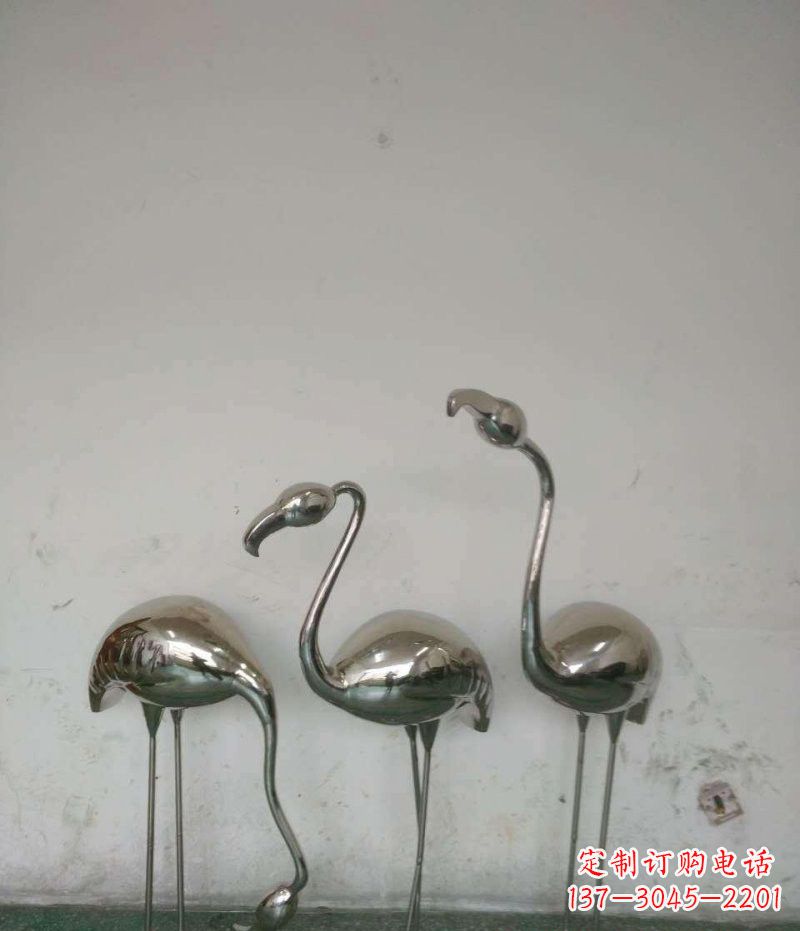 新乡不锈钢火烈鸟雕塑精美的艺术之作