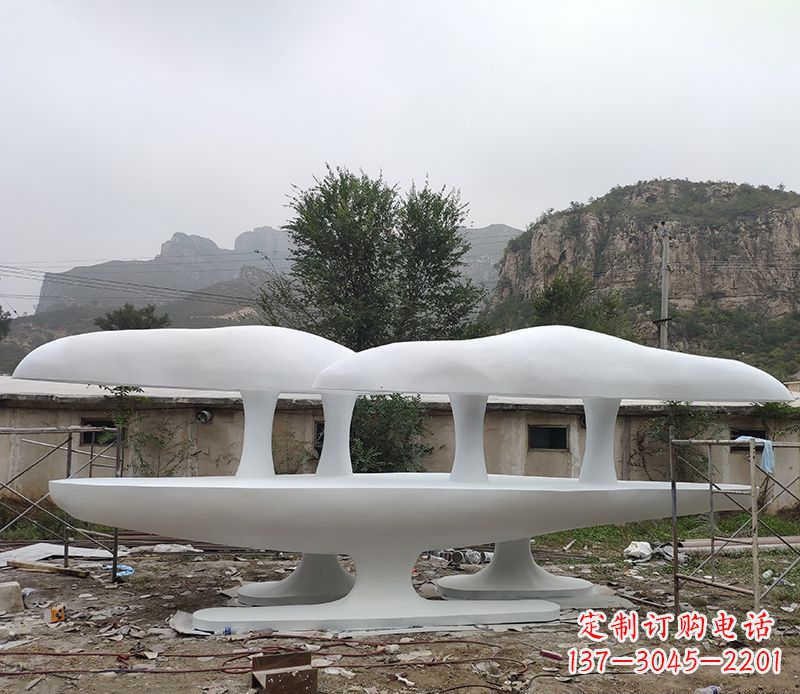 新乡不锈钢蘑菇雕塑美丽的景观装置