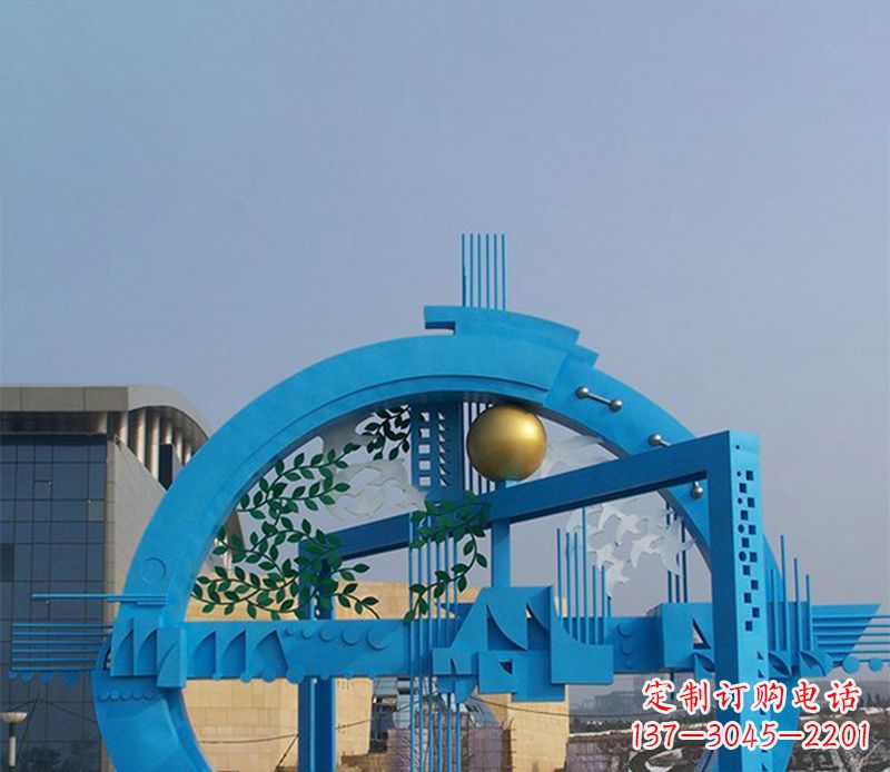 新乡不锈钢拱桥剪纸雕塑