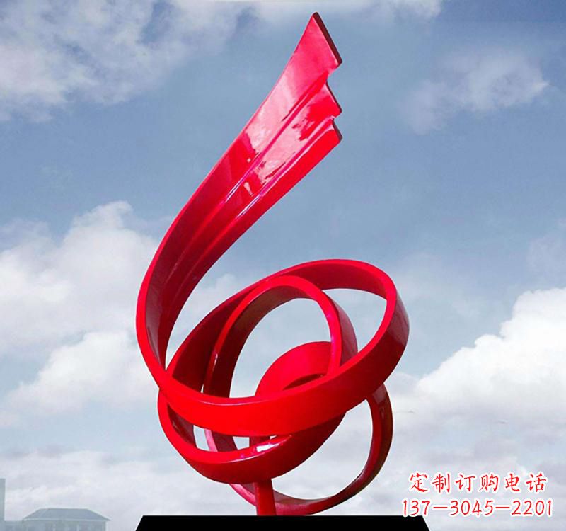 新乡美丽的飘带雕塑——城市的精灵