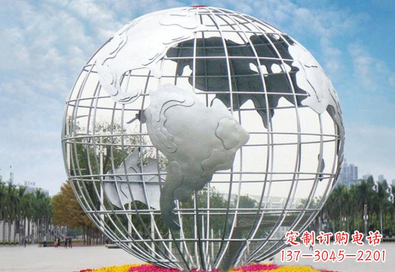 新乡不锈钢地球雕塑象征着和平与友谊