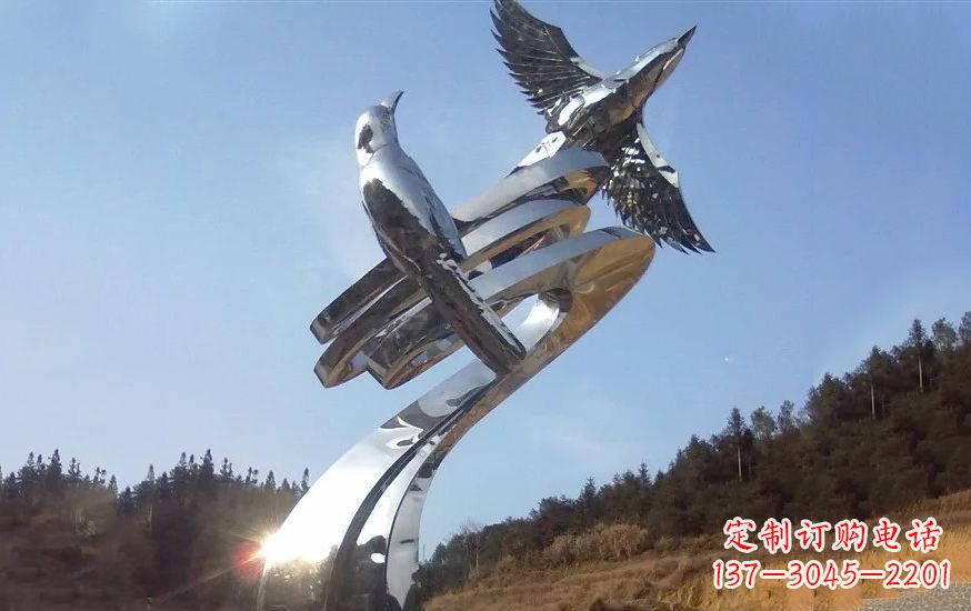 新乡不锈钢和谐动物雕塑
