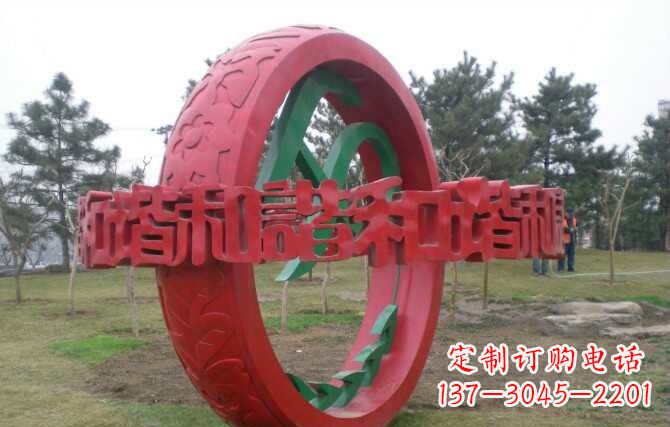新乡不锈钢谐圆环雕塑精致美观