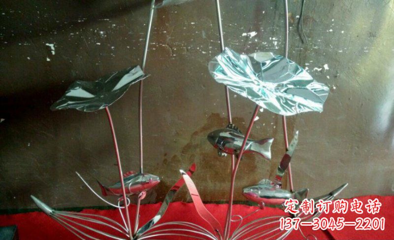 新乡不锈钢荷花景观雕塑 (3)