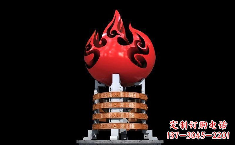 新乡不锈钢火炬雕塑传承奋进精神