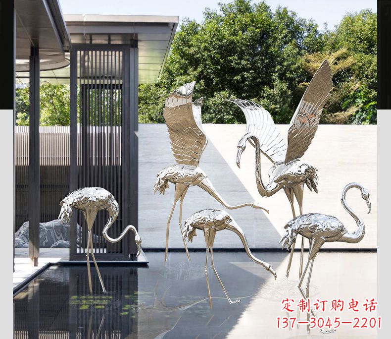 新乡不锈钢火烈鸟雕塑雕刻艺术的精粹