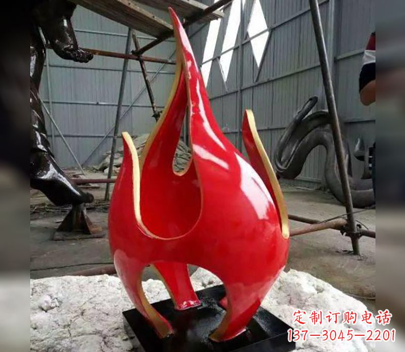 新乡不锈钢火龙果雕塑传承传统文化的艺术品