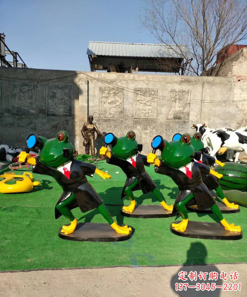 新乡不锈钢景观青蛙雕塑