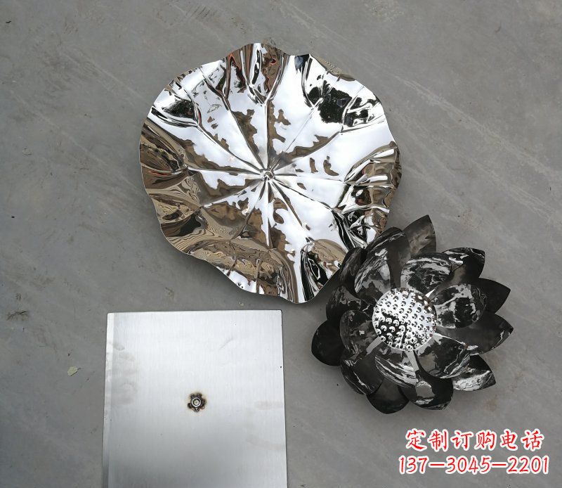 新乡不锈钢荷叶公园景观雕塑