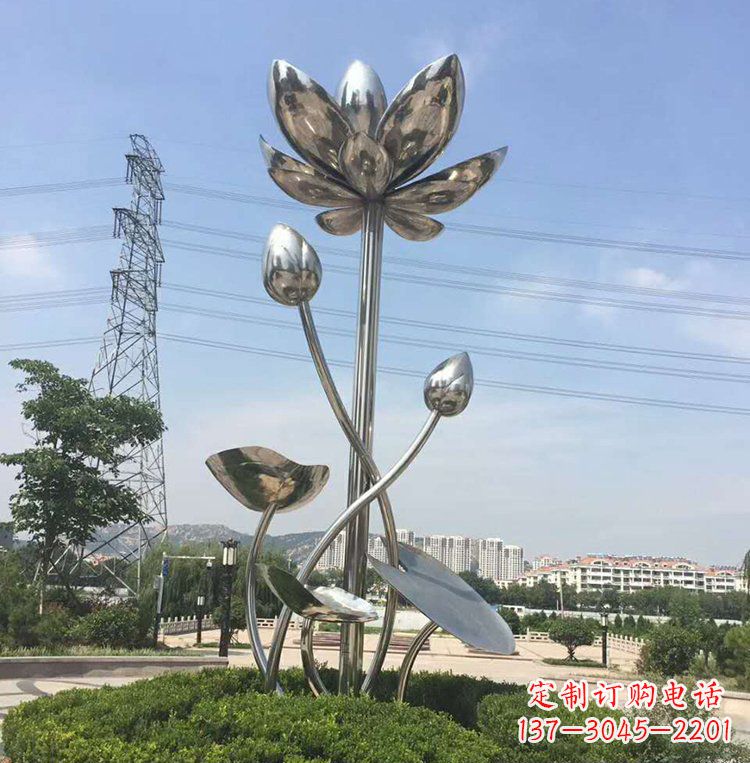 新乡不锈钢莲花广场雕塑