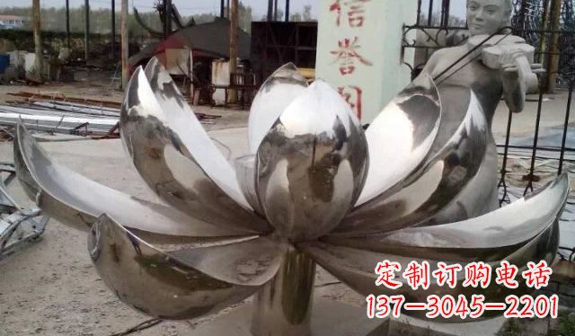 新乡不锈钢莲花雕塑精美绝伦