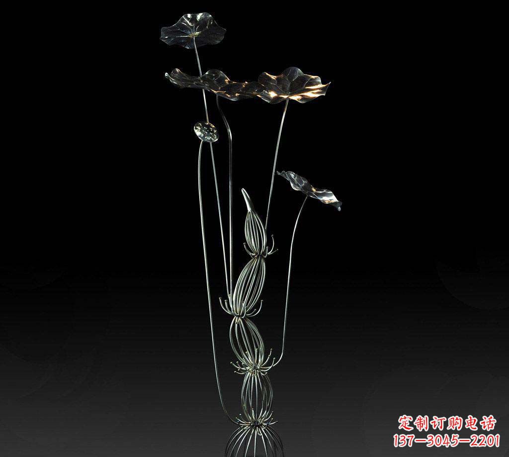 新乡不锈钢荷叶雕塑精致优雅的艺术宝藏