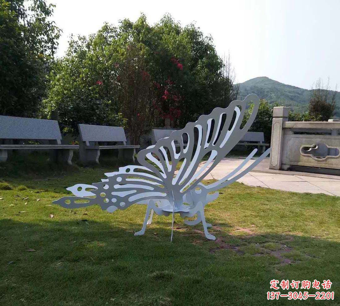 新乡不锈钢镂空蝴蝶装饰雕塑精美雕塑点缀美好生活