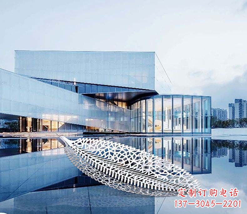 新乡不锈钢树叶雕塑——精美绝伦