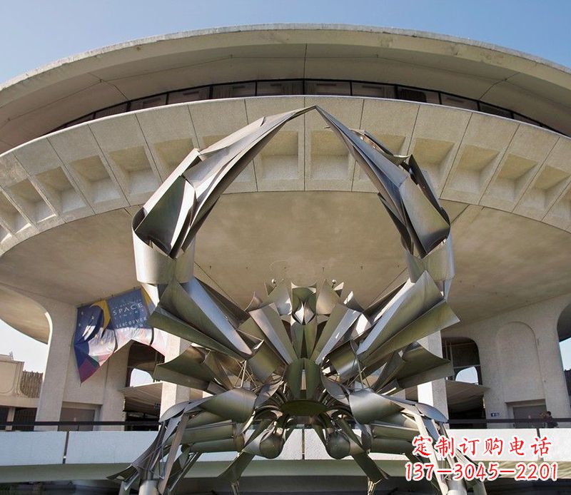 新乡不锈钢螃蟹雕塑户外