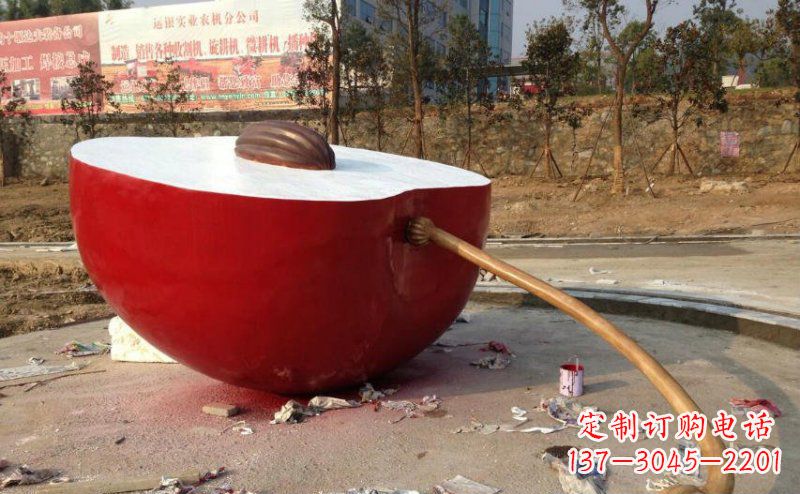 新乡不锈钢苹果雕塑艺术与实用的结合