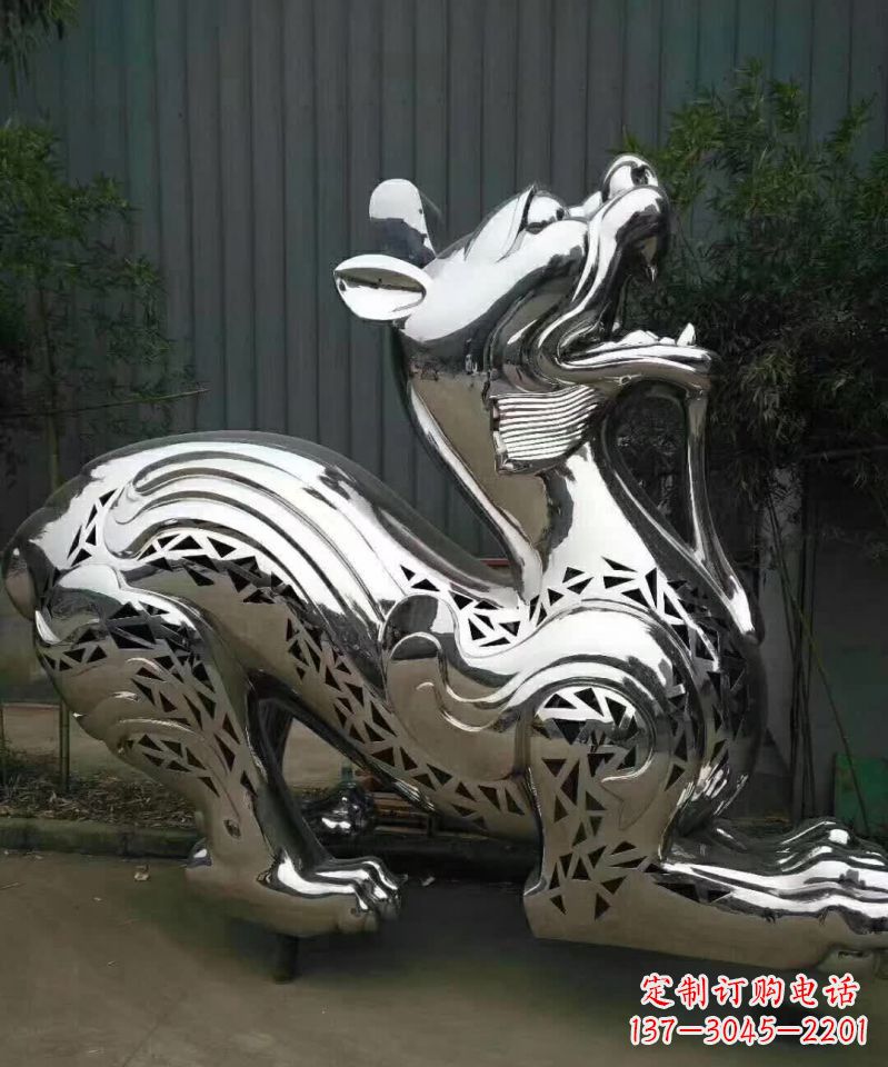 新乡不锈钢麒麟象征着祥和与美好