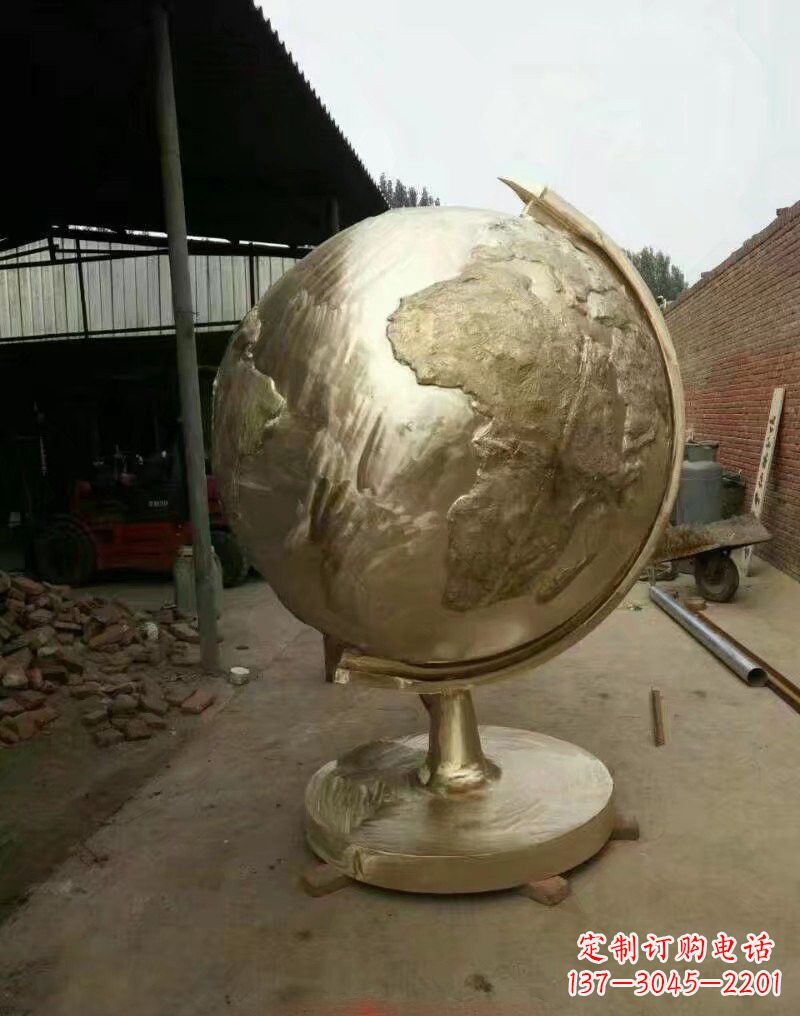 新乡不锈钢地球仪雕塑象征地球家园