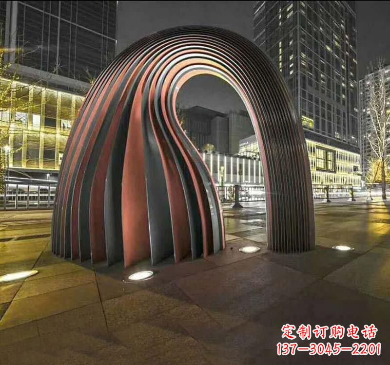 新乡不锈钢异形拱门雕塑