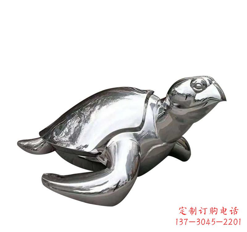 新乡不锈钢海龟雕塑象征着长寿和坚强