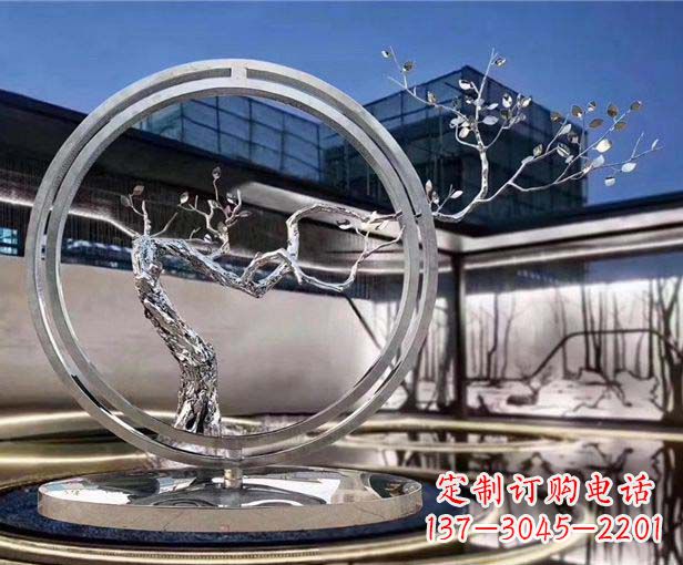 新乡不锈钢圆环景观雕塑给城市带来活力与美感