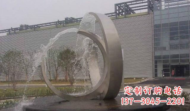 新乡不锈钢圆形喷泉雕塑