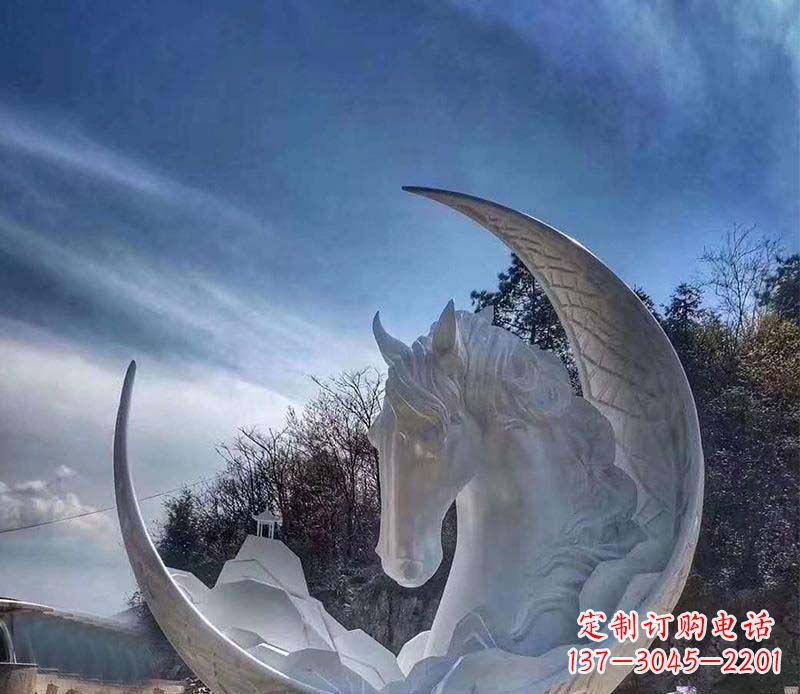 新乡不锈钢月亮雕塑一种独特的艺术品