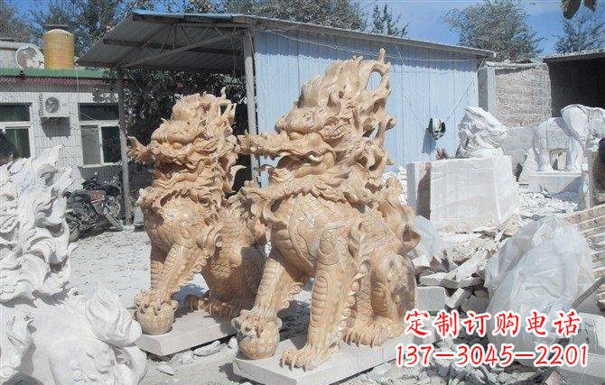 新乡麒麟石雕一个具有传统文化精髓的艺术品