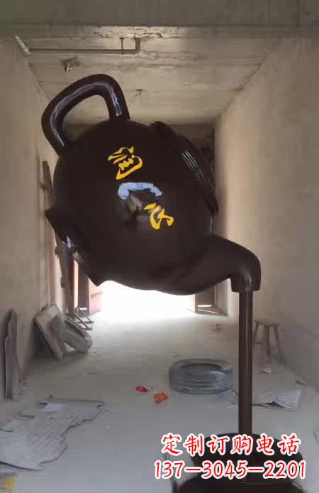 新乡精美茶壶铜雕,让你赏心悦目
