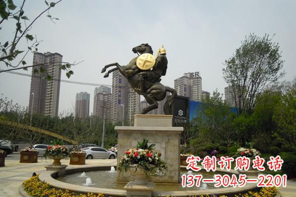 新乡城市铸造铜马战士雕塑