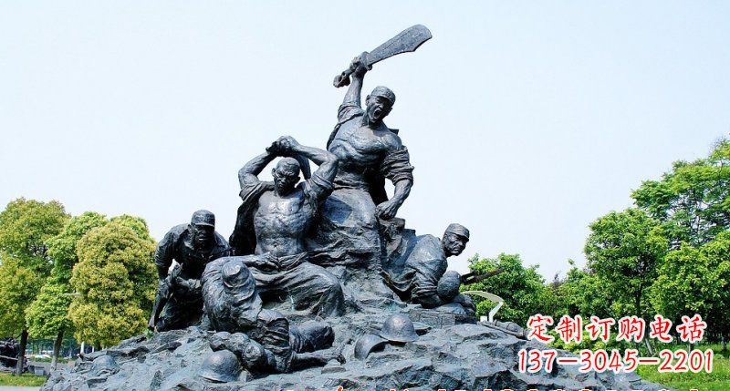 新乡红军雕塑传承冲锋精神