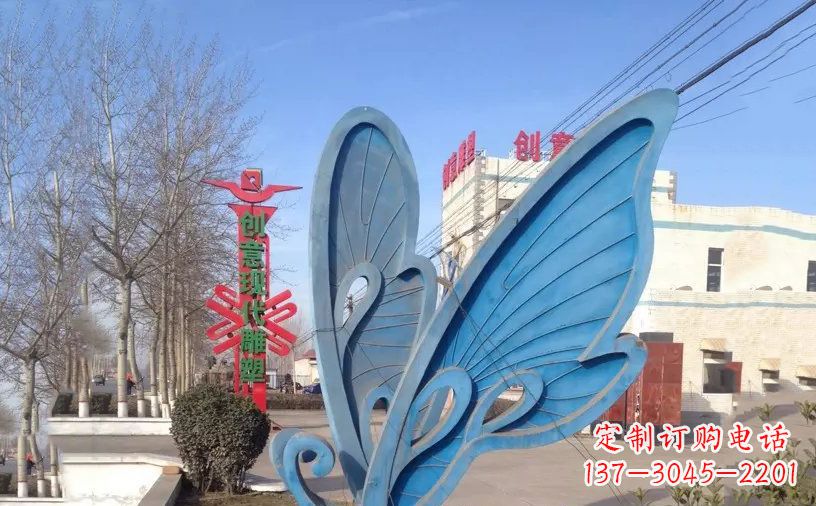 新乡抽象不锈钢蝴蝶雕塑