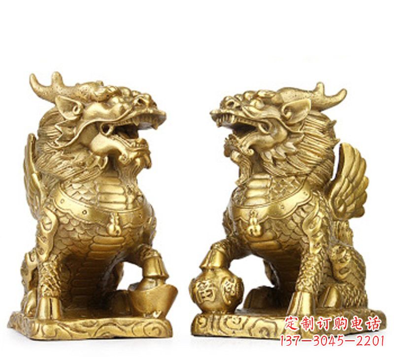 新乡纯铜麒麟雕塑