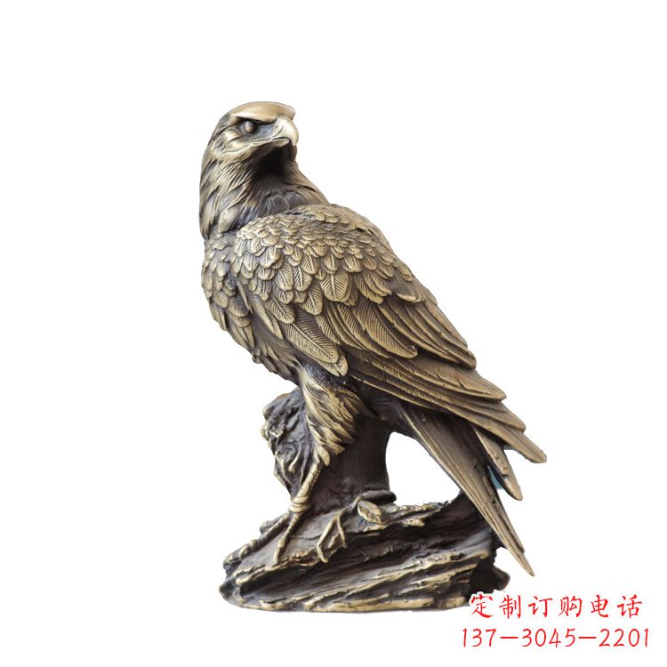 新乡纯铜招财老鹰雕塑