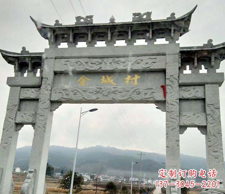 新乡该牌坊雕塑。