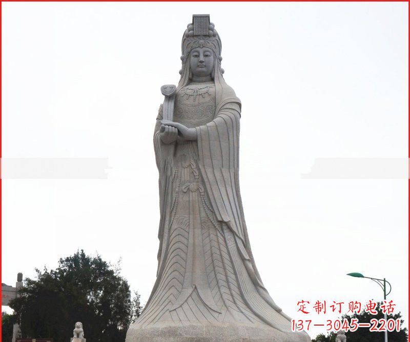 新乡大理石大型妈祖神像雕塑