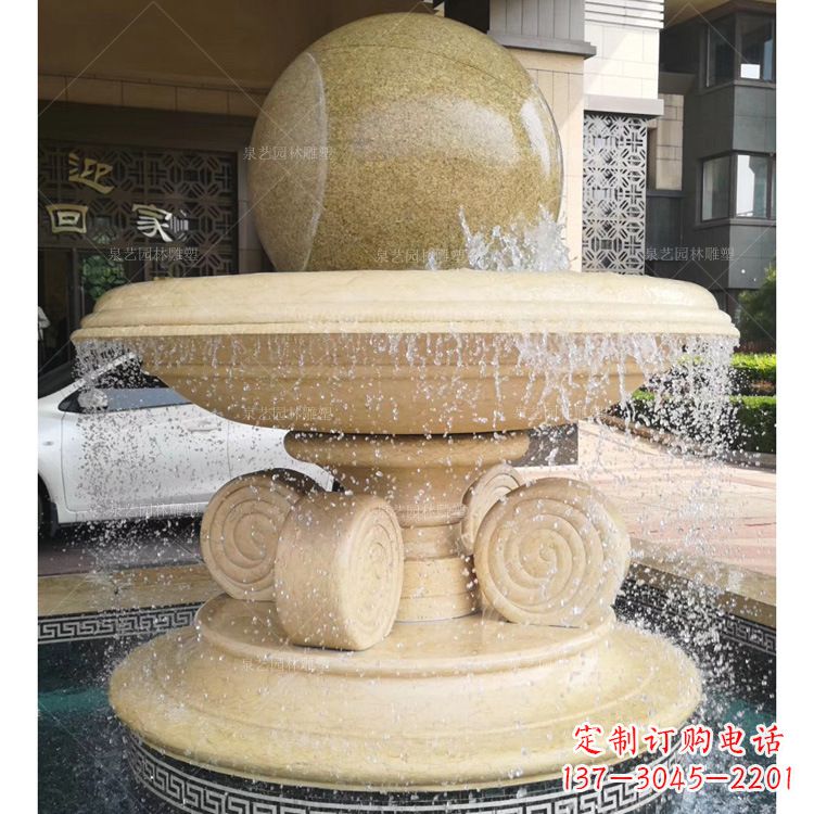 新乡大理石风水球雕塑传承古老文化的象征