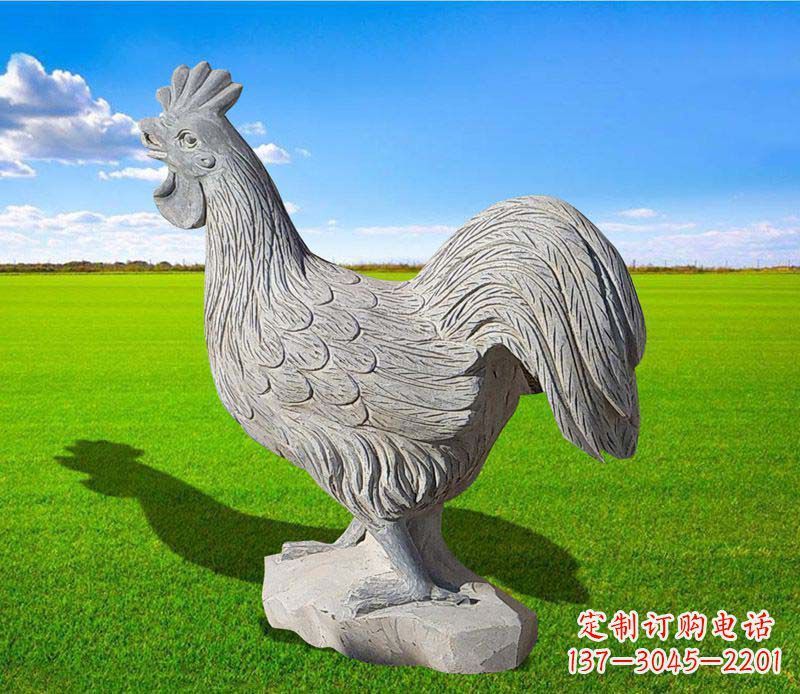 新乡大理石公鸡雕塑精美的艺术瑰宝