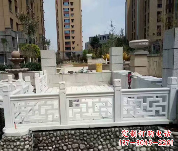 新乡大理石国旗台石雕栏板 (5)